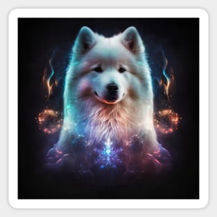 Cosmic Samoyed Sticker